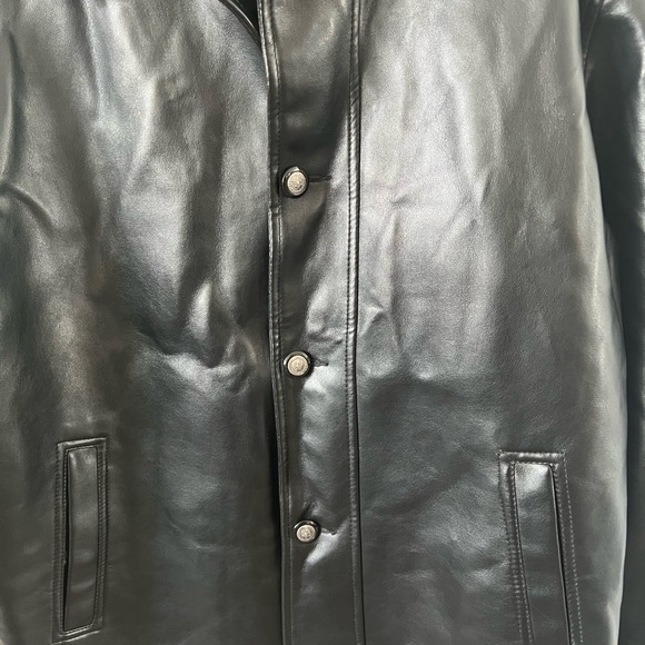 012 Reportage Men’s Black Leather Jacket - Picture 3 of 5